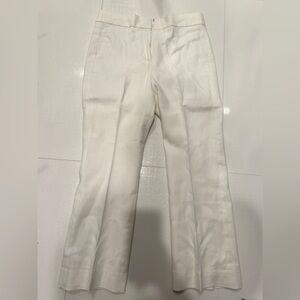 J. Crew Women’s Hayden Linen Lined crop flair pants size 4